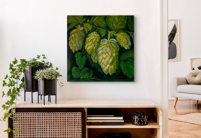 Original Art Deco Botanic Painting by Irina Bach