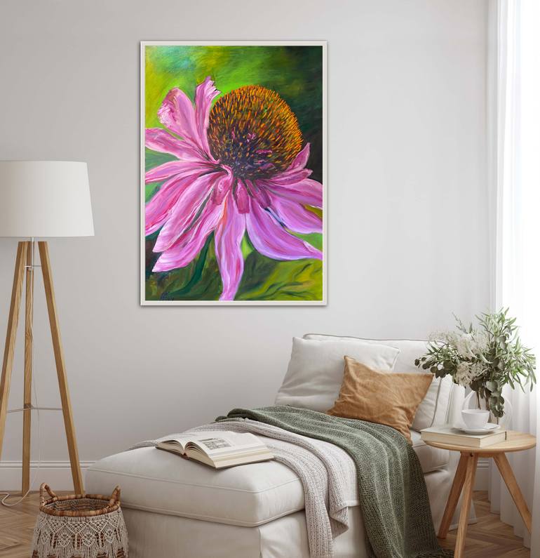 Original Art Deco Floral Painting by Irina Bach