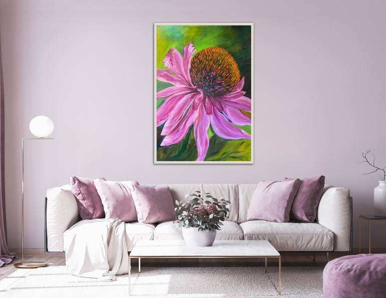 Original Art Deco Floral Painting by Irina Bach