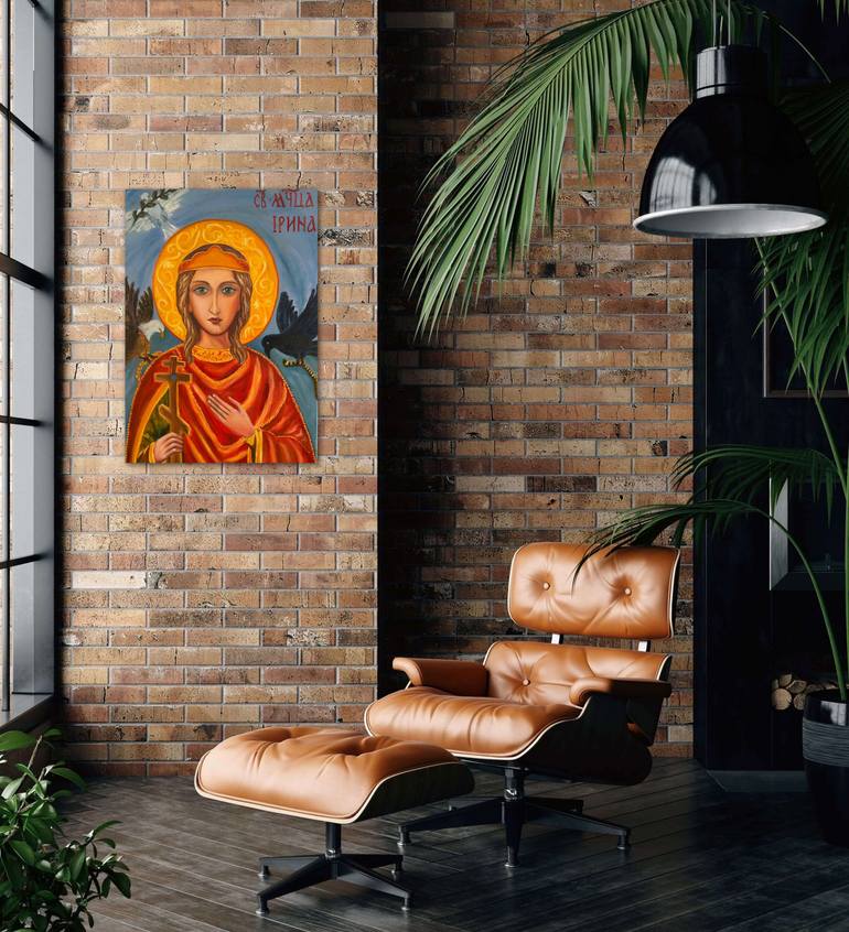 Original Expressionism Religion Painting by Irina Bach