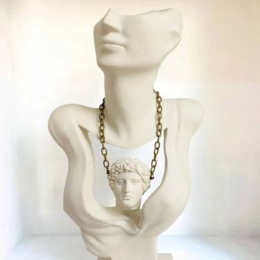 Original Pop Art Classical Mythology Sculpture by Dervis Akdemir