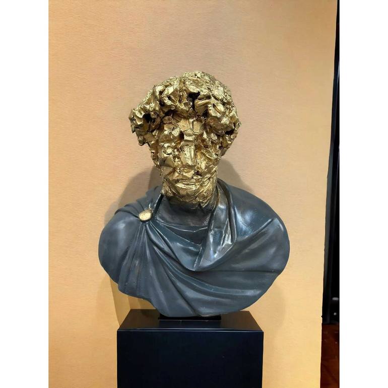 Original Pop Art Classical Mythology Sculpture by Dervis Akdemir