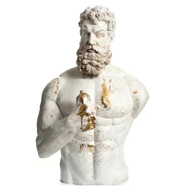 Original Pop Art Classical Mythology Sculpture by Dervis Akdemir