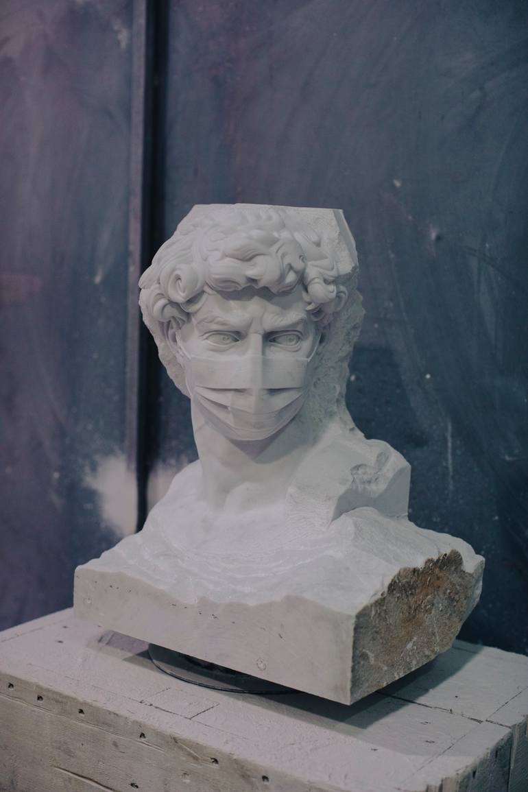 Original Conceptual Men Sculpture by Francesco Tonarelli