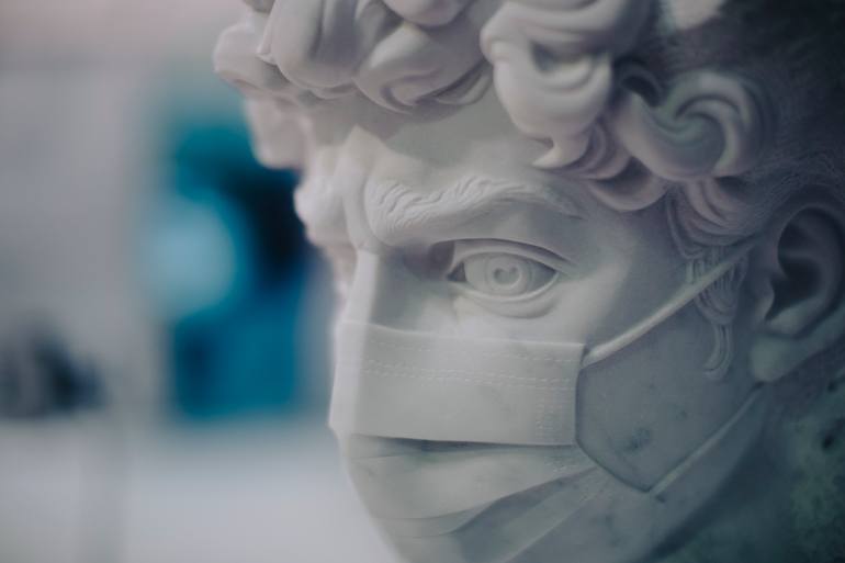 Original Conceptual Men Sculpture by Francesco Tonarelli