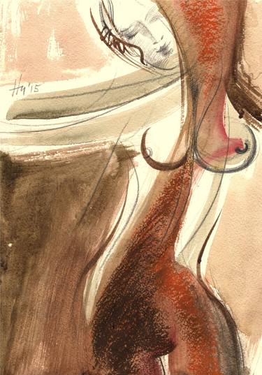 Original Figurative Nude Drawings by Ivan Nesvetailo