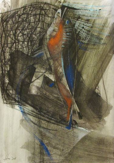 Original Abstract Fish Drawings by Ivan Nesvetailo