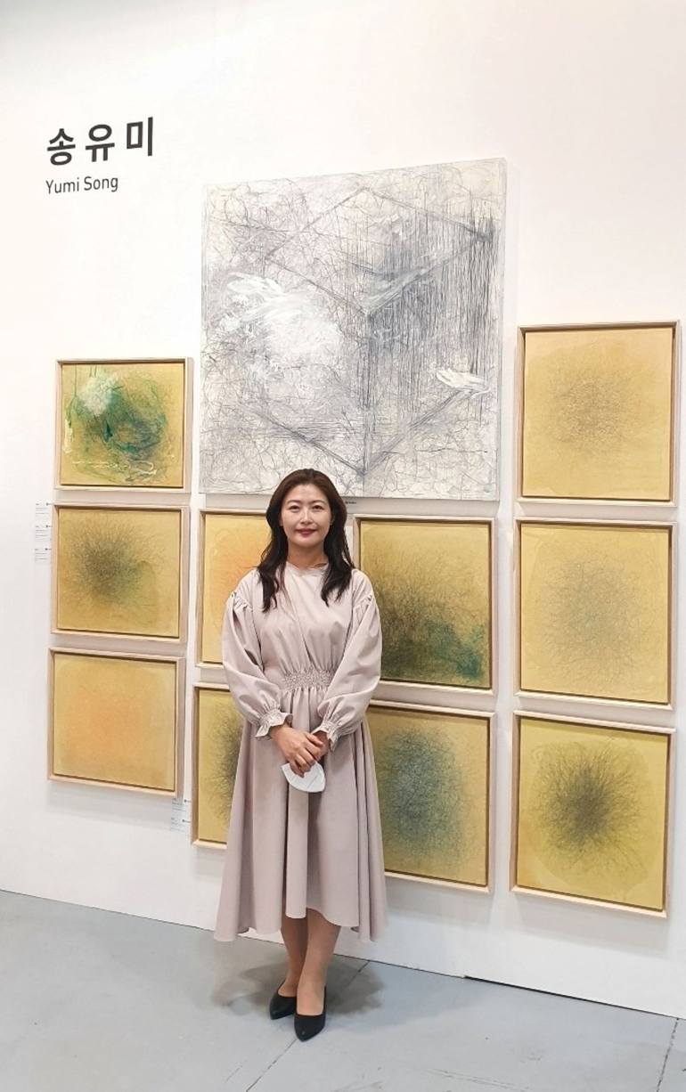 Original Modernism Abstract Painting by Yumi Song