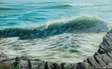 Original Seascape Painting by Ruslan Bielian