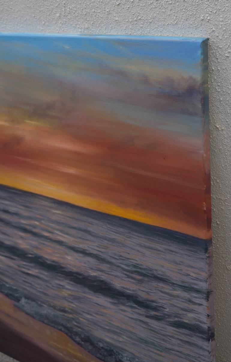 Original Photorealism Seascape Painting by Ruslan Bielian