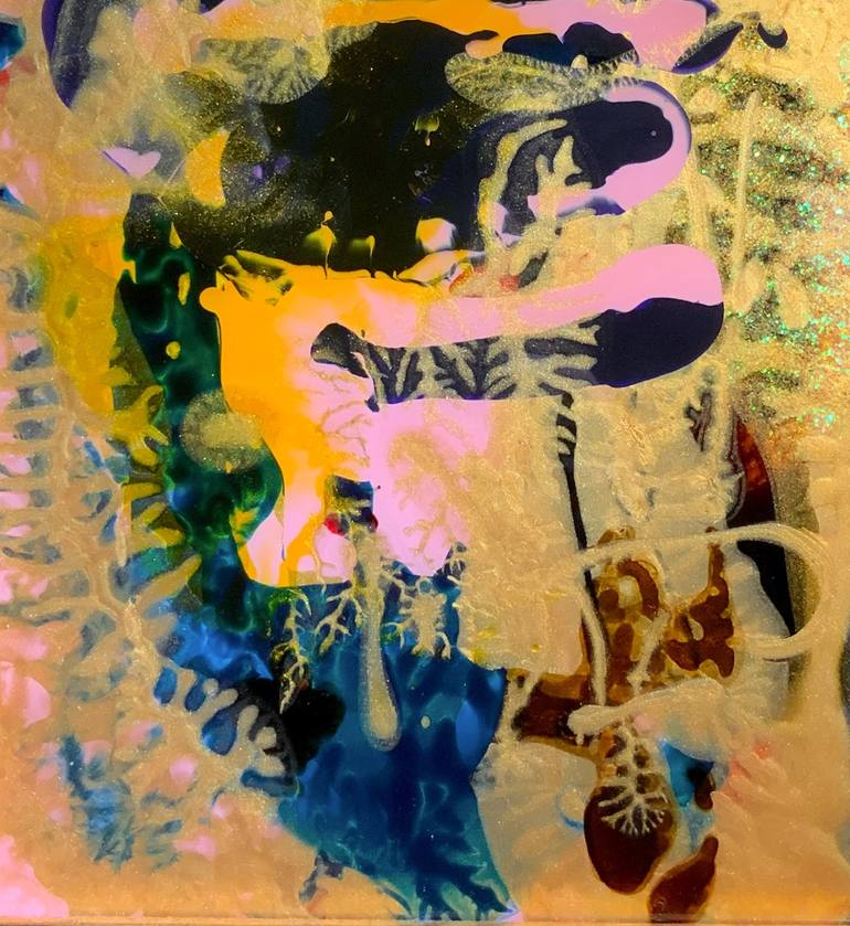 Original Abstract Expressionism Abstract Mixed Media by Jaclyn  Mason