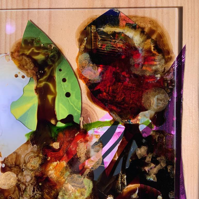 Original Contemporary Abstract Collage by Jaclyn  Mason