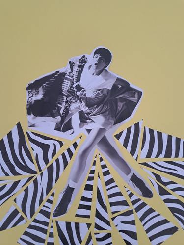 Original Pop Art Pop Culture/Celebrity Collage by Sarah Asante