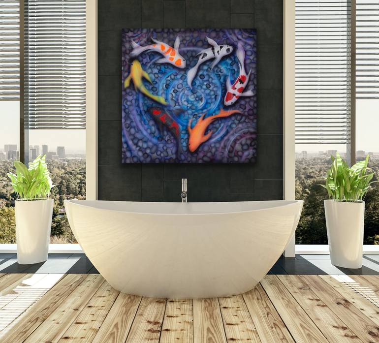 Original Abstract Expressionism Animal Painting by Erin Conn