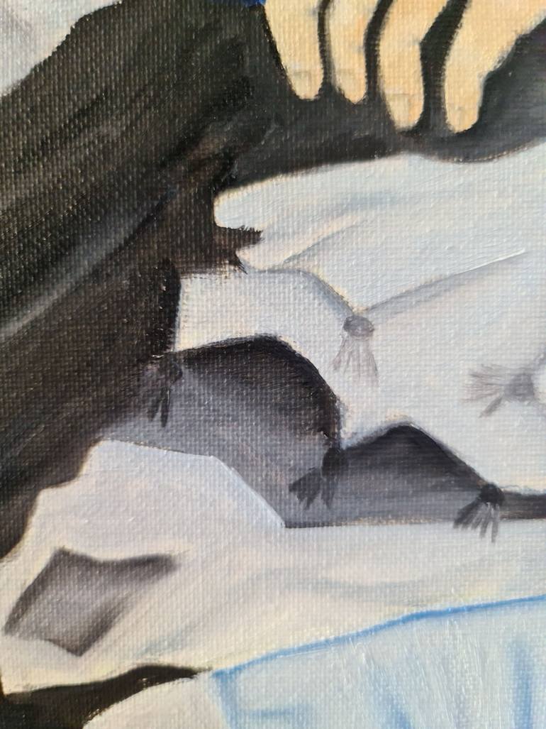 Original Minimalism People Painting by Anna Levit