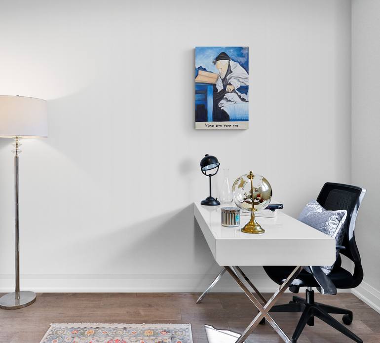 Original Minimalism People Painting by Anna Levit