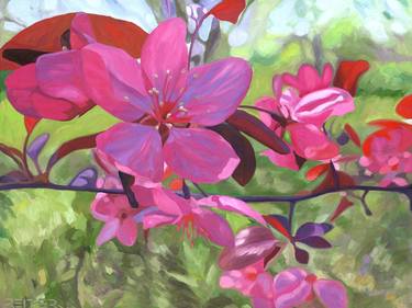 Original Impressionism Floral Paintings by Kenneth Reiter