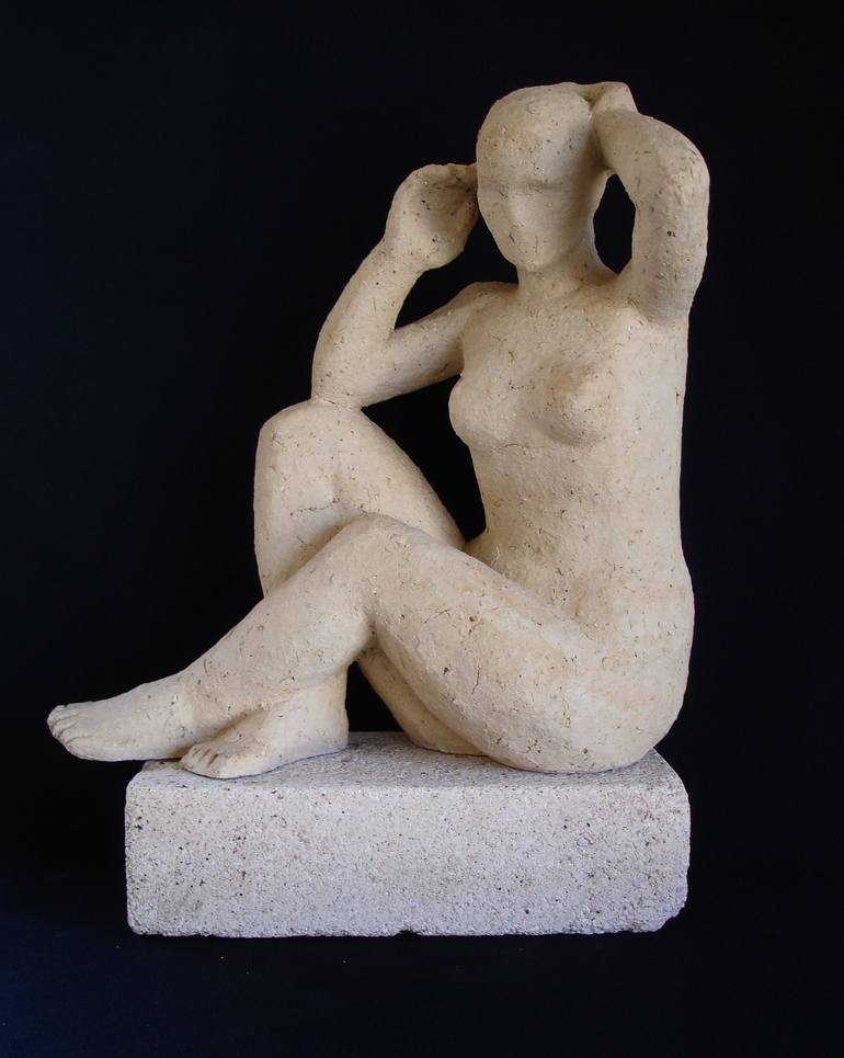 Original Figurative Erotic Sculpture by Krasimir Mitov