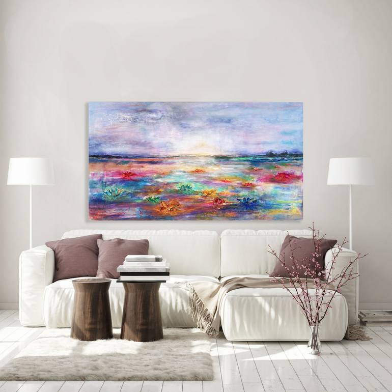 Original Abstract Landscape Painting by Cobie Visschers