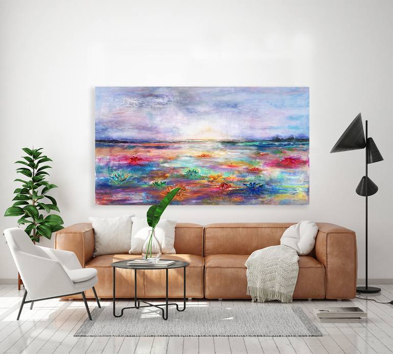 Original Abstract Landscape Painting by Cobie Visschers