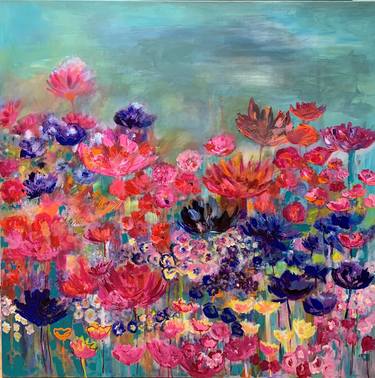 Original Realism Floral Painting by Cobie Visschers