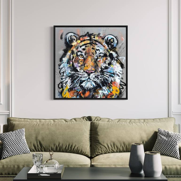 Original Street Art Animal Painting by Danielle Tomlinson