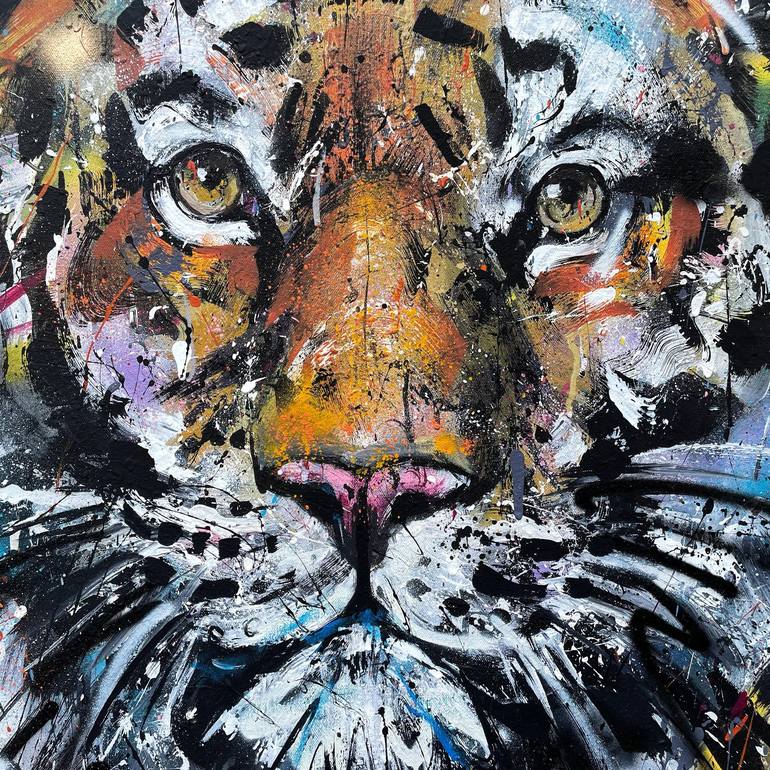 Original Street Art Animal Painting by Danielle Tomlinson