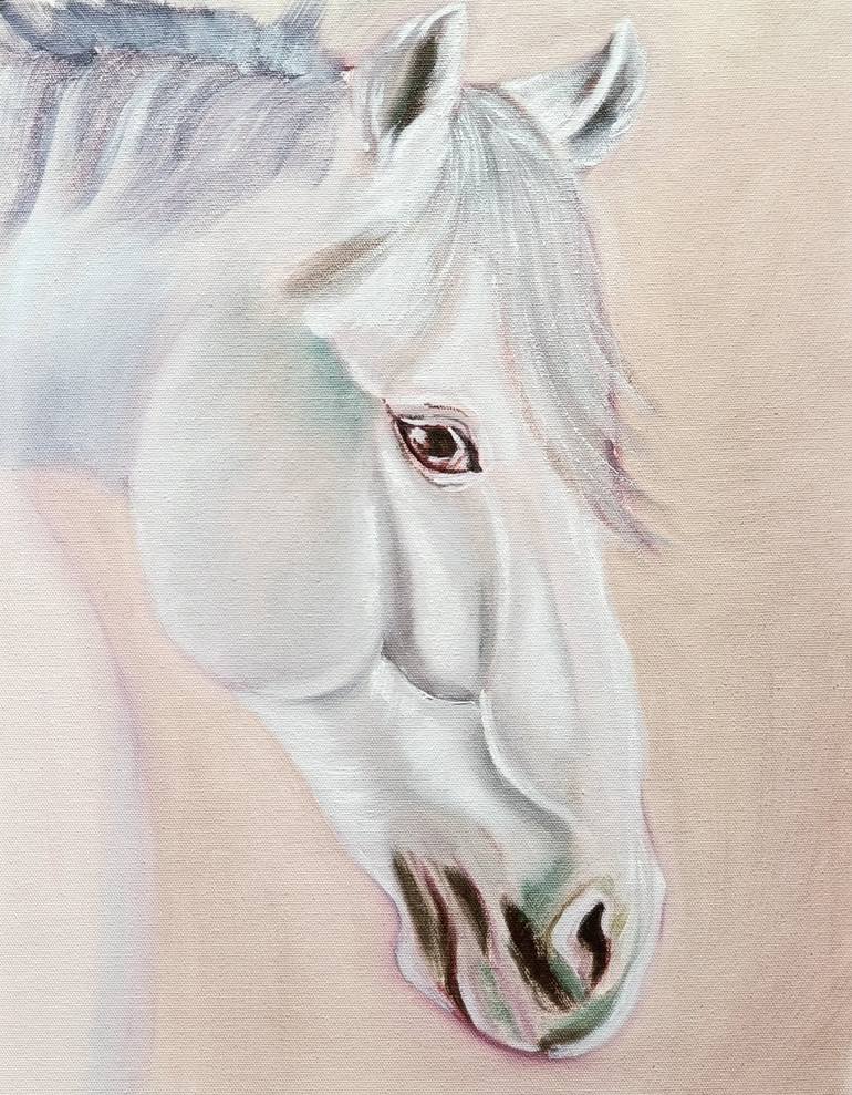 White Horse Series #2 Painting by Vinda Shinde | Saatchi Art