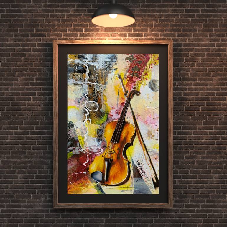 Original Abstract Music Painting by Vinda Shinde
