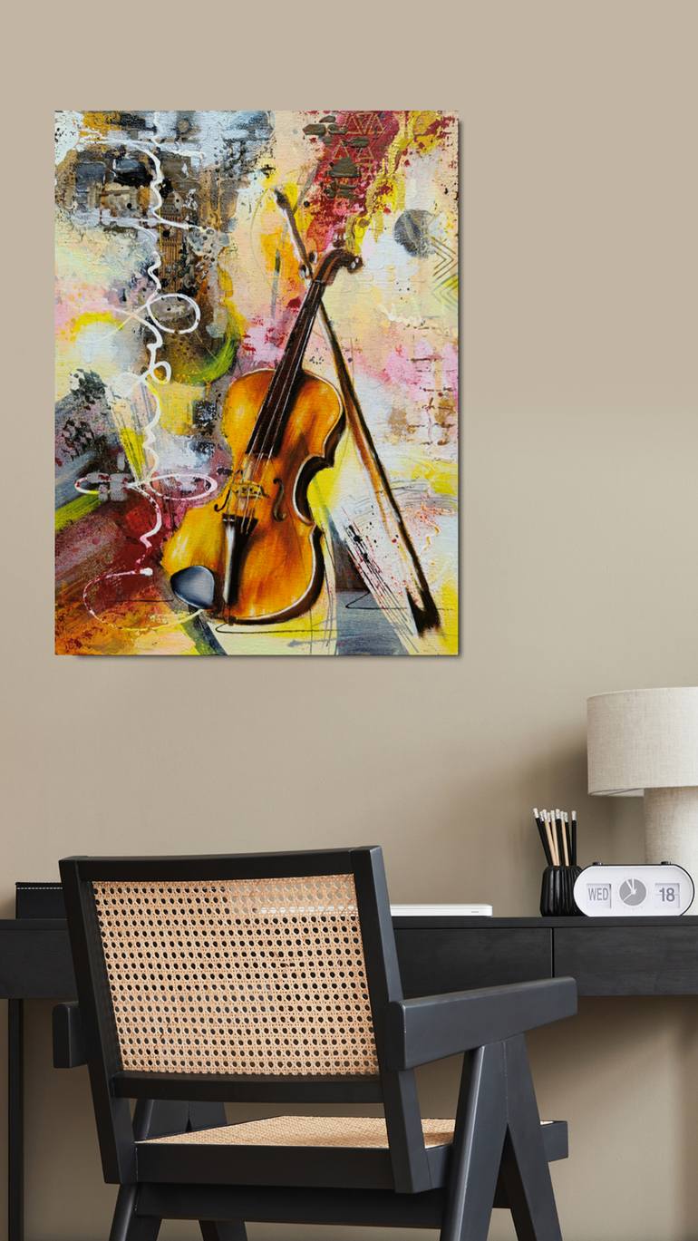 Original Abstract Music Painting by Vinda Shinde