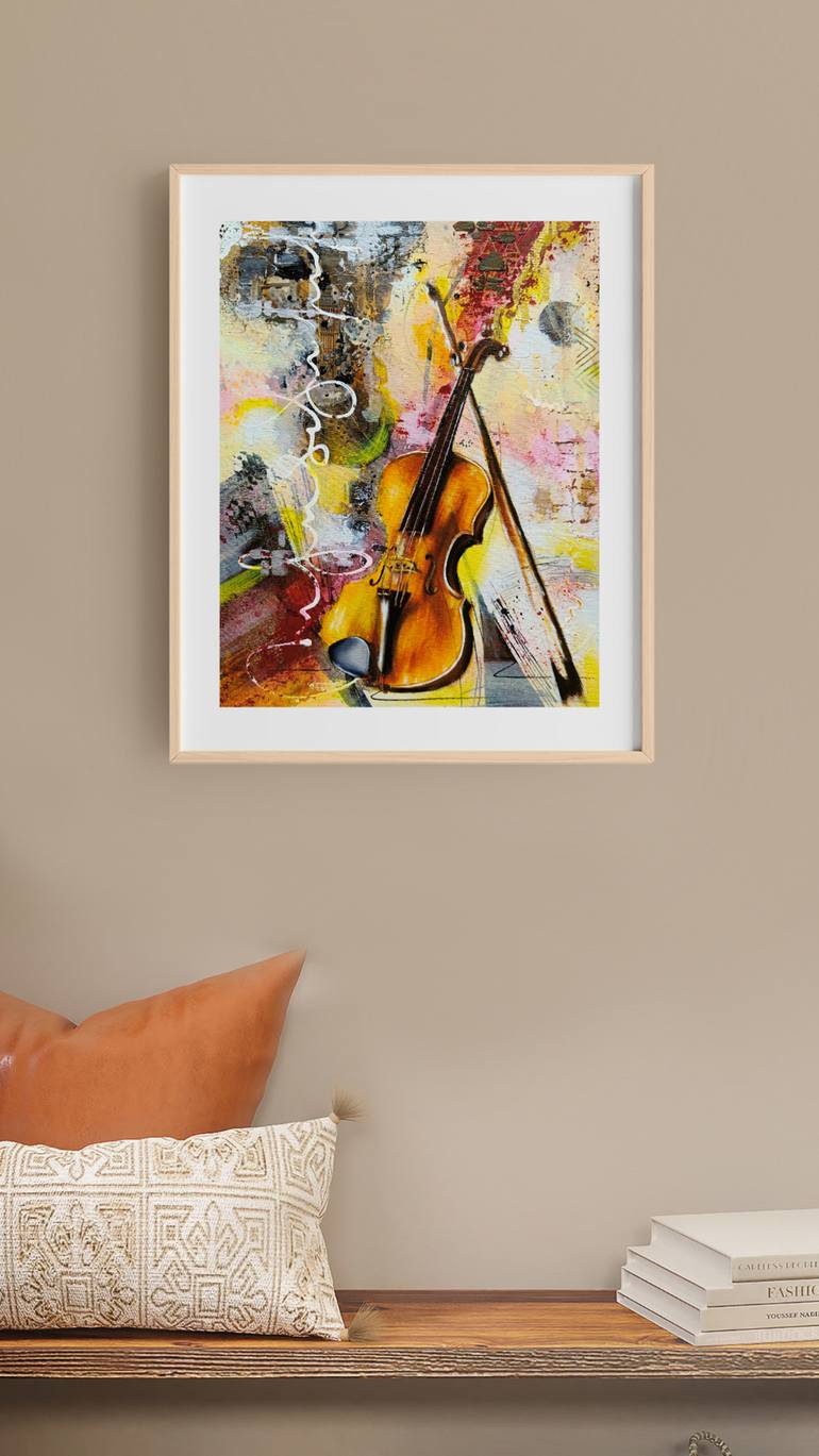 Original Abstract Music Painting by Vinda Shinde