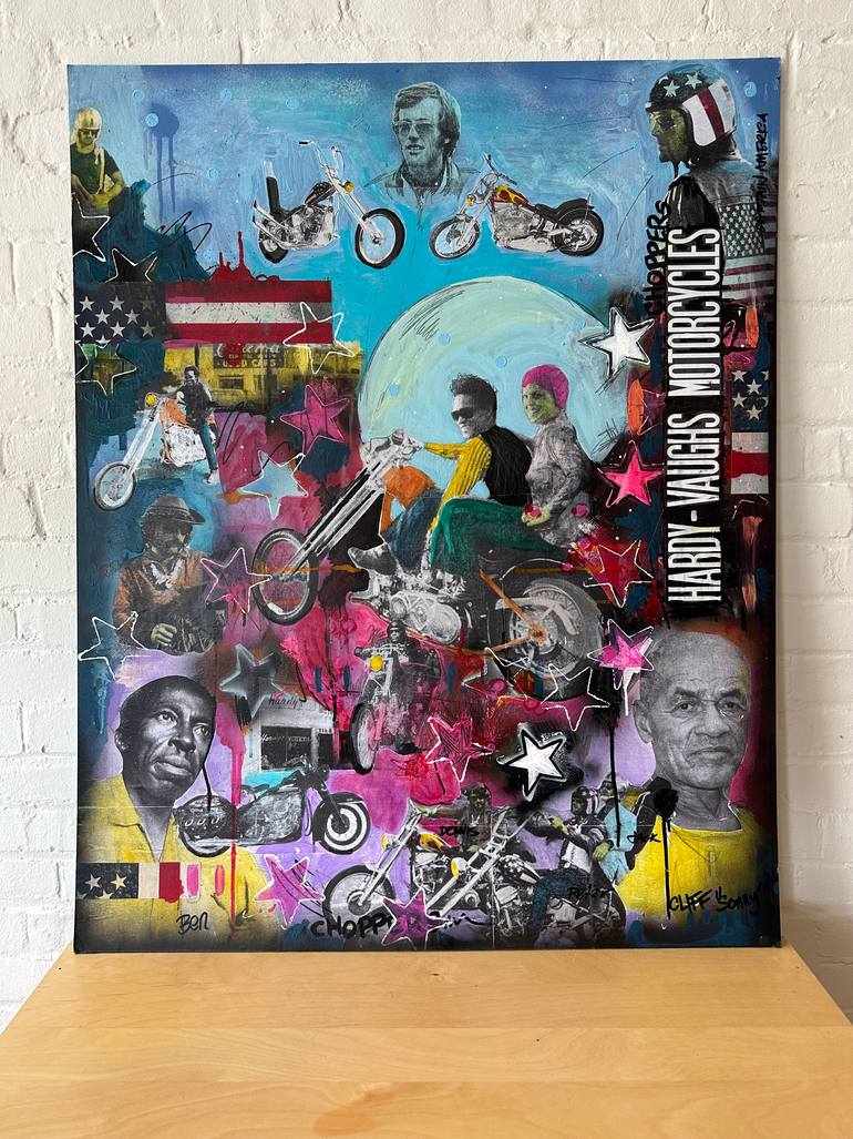 Original Abstract Transportation Painting by Bill Alatalo
