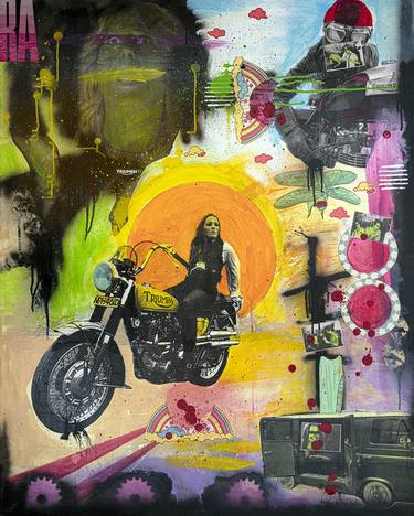 Print of Abstract Motorcycle Paintings by Bill Alatalo