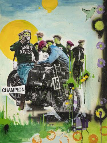 Print of Motorcycle Paintings by Bill Alatalo