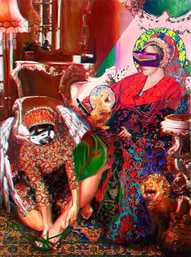 Original Art Deco Religion Mixed Media by Poliakova Yuliia