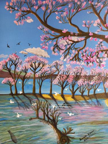 Original Surrealism Landscape Paintings by SUSMITA BISWAS