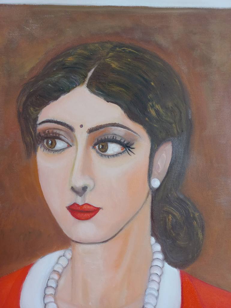 Original Portrait Painting by SUSMITA BISWAS