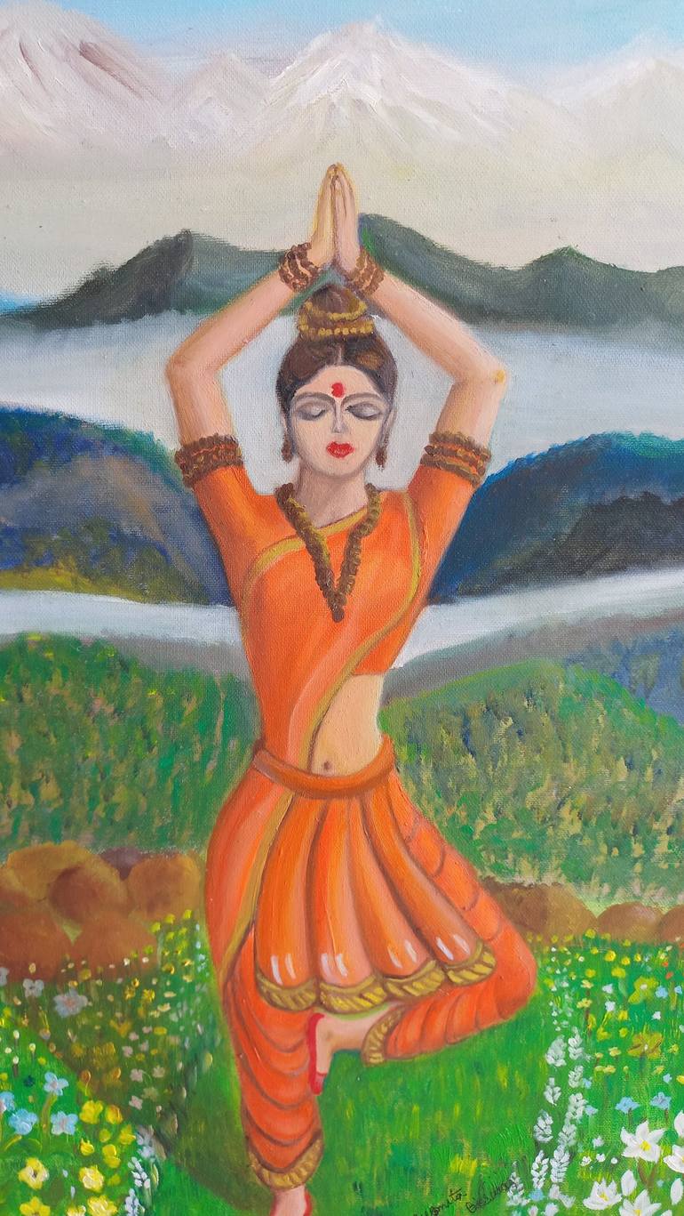 Original Classical Mythology Painting by SUSMITA BISWAS