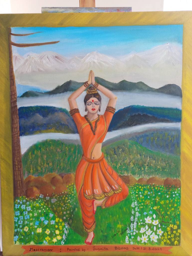 Original Classical Mythology Painting by SUSMITA BISWAS