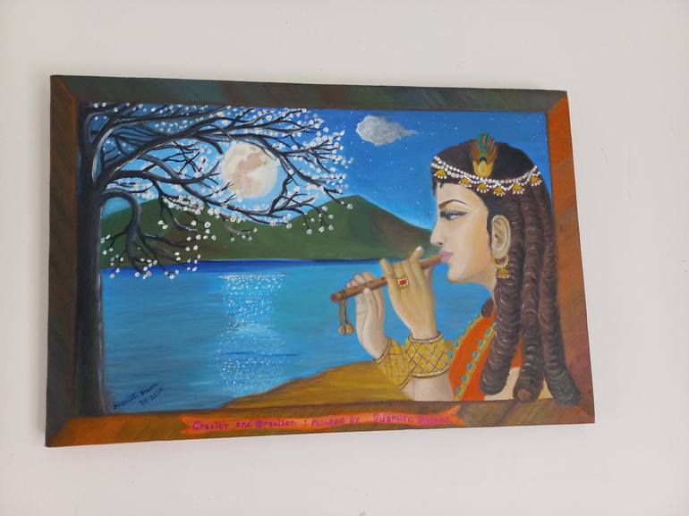 Original Figurative Classical Mythology Painting by SUSMITA BISWAS
