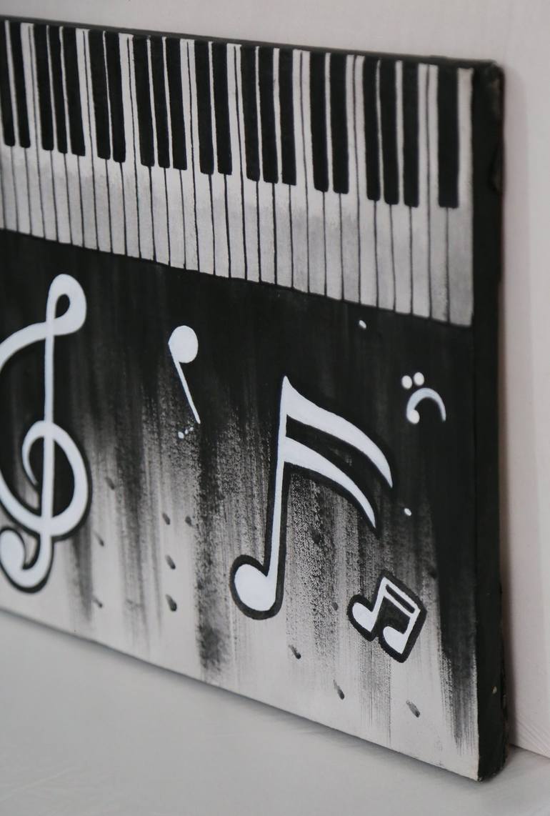Original Abstract Music Painting by syed muzaffar moin