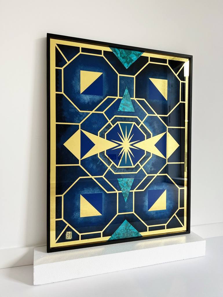 Original Modern Geometric Painting by Anastasya Martynova