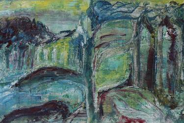 Original Abstract Expressionism Nature Painting by Marianne Van Der Haar