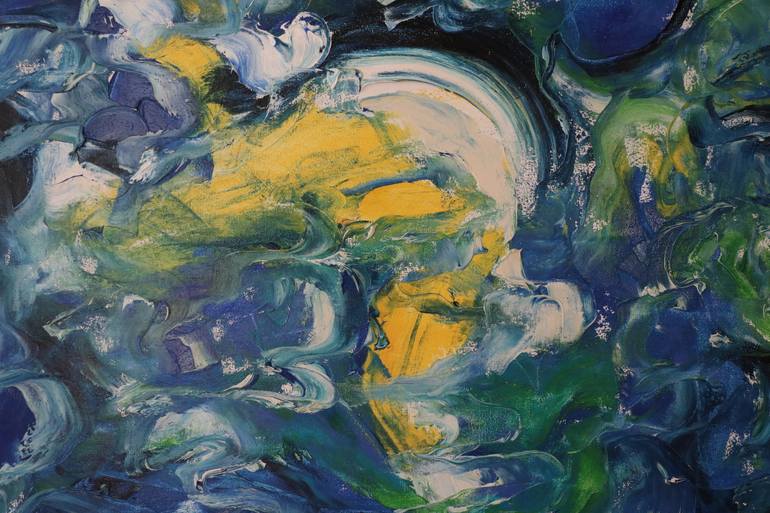Original Abstract Expressionism Water Painting by Marianne Van Der Haar