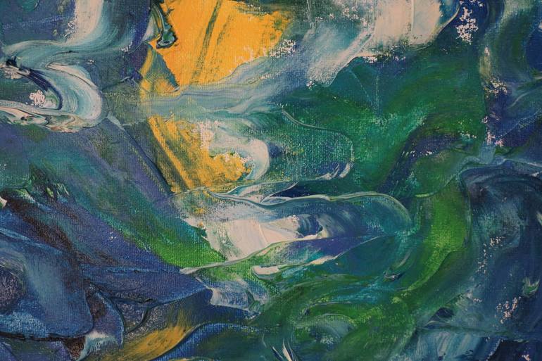 Original Abstract Expressionism Water Painting by Marianne Van Der Haar