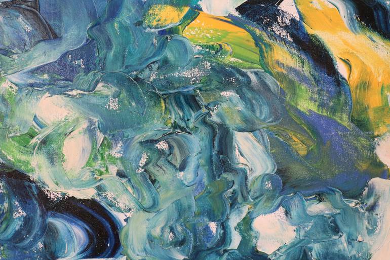 Original Abstract Expressionism Water Painting by Marianne Van Der Haar