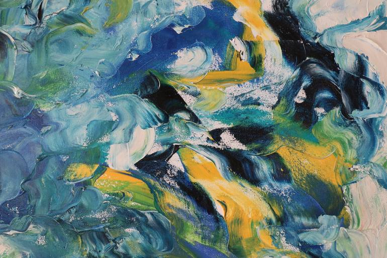 Original Abstract Expressionism Water Painting by Marianne Van Der Haar