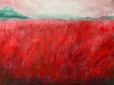 Original Abstract Landscape Paintings by Zaira Dzhaubaeva