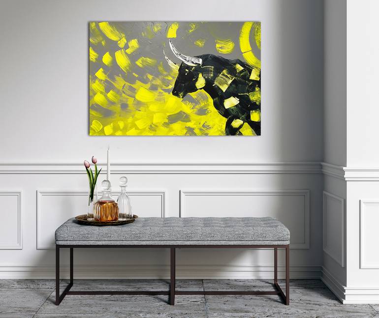 Original Pop Art Animal Painting by Zaira Dzhaubaeva