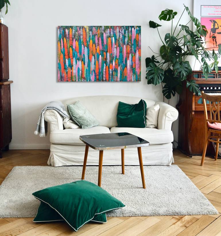 Original Abstract Expressionism Abstract Painting by Zaira Dzhaubaeva